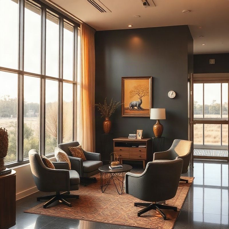 Reception area of the Orbitpecho office in Thika